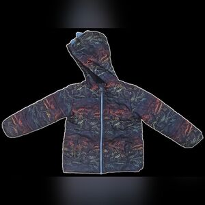 3T Kids Dinosaur Print Puffer Jacket